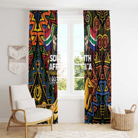 South African Heritage Day Window Curtain Springbok African Pattern - Wonder Print Shop