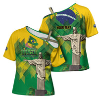 Personalized Brazil Christ The Redeemer Cross Shoulder Shirt Sete de Setembro