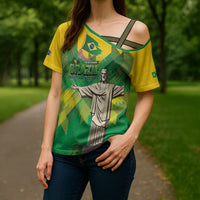 Personalized Brazil Christ The Redeemer Cross Shoulder Shirt Sete de Setembro