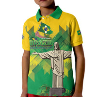 Personalized Brazil Christ The Redeemer Kid Polo Shirt Sete de Setembro
