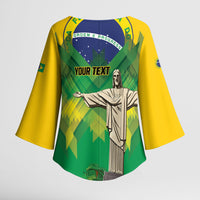Personalized Brazil Christ The Redeemer Kimono Sleeve Blouse Sete de Setembro