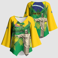 Personalized Brazil Christ The Redeemer Kimono Sleeve Blouse Sete de Setembro