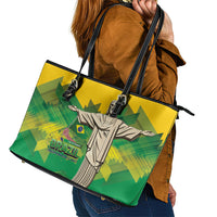 Brazil Christ The Redeemer Leather Tote Bag Sete de Setembro