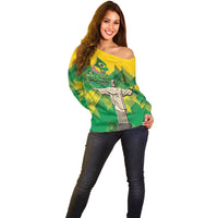 Personalized Brazil Christ The Redeemer Off Shoulder Sweater Sete de Setembro