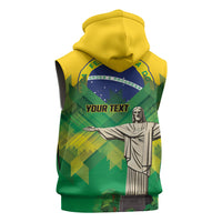 Personalized Brazil Christ The Redeemer Sleeveless Hoodie Sete de Setembro