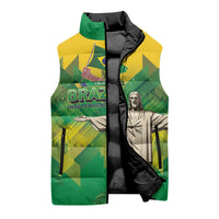 Personalized Brazil Christ The Redeemer Sleeveless Puffer Jacket Sete de Setembro
