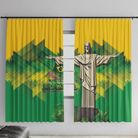Brazil Christ The Redeemer Window Curtain Sete de Setembro