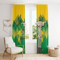 Brazil Christ The Redeemer Window Curtain Sete de Setembro