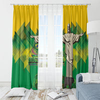 Brazil Christ The Redeemer Window Curtain Sete de Setembro