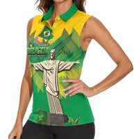Personalized Brazil Christ The Redeemer Women Sleeveless Polo Shirt Sete de Setembro