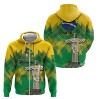Personalized Brazil Christ The Redeemer Zip Hoodie Sete de Setembro