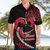 Personalised Hawaii Hawaiian Shirt Maui Be Strong Kakau Red Version - Wonder Print Shop