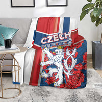 Czech Republic Blanket Czechia Lion Rosa Pattern