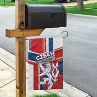 Czech Republic Garden Flag Czechia Lion Rosa Pattern - Wonder Print Shop