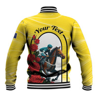 Personalised Melbourne Horse Racing Baseball Jacket The Race That Stops The Nation - Wonder Print Shop