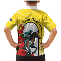 Personalised Melbourne Horse Racing Family Matching Mermaid Dress and Hawaiian Shirt The Race That Stops The Nation - Wonder Print Shop