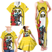 Personalised Melbourne Horse Racing Family Matching Tank Maxi Dress and Hawaiian Shirt The Race That Stops The Nation - Wonder Print Shop