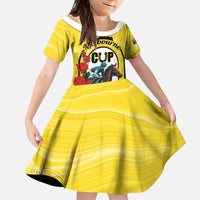 Personalised Melbourne Horse Racing Kid Short Sleeve Dress The Race That Stops The Nation - Wonder Print Shop