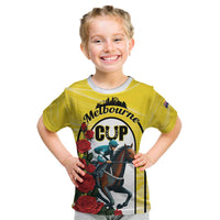 Personalised Melbourne Horse Racing Kid T Shirt The Race That Stops The Nation - Wonder Print Shop