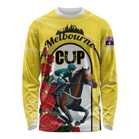 Personalised Melbourne Horse Racing Long Sleeve Shirt The Race That Stops The Nation - Wonder Print Shop