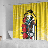 Melbourne Horse Racing Shower Curtain The Race That Stops The Nation