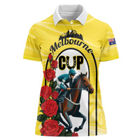 Personalised Melbourne Horse Racing Women Polo Shirt The Race That Stops The Nation - Wonder Print Shop