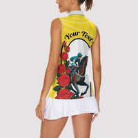 Personalised Melbourne Horse Racing Women Sleeveless Polo Shirt The Race That Stops The Nation - Wonder Print Shop