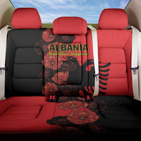 Albania Eagle Back Car Seat Cover Red Poppy Flowers - Wonder Print Shop