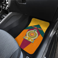Sri Lanka Independence Day Car Mats Golden Lion Sinha Flag Style - Wonder Print Shop