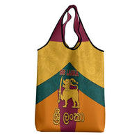 Sri Lanka Independence Day Grocery Bag Golden Lion Sinha Flag Style