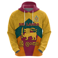 Sri Lanka Independence Day Hoodie Golden Lion Sinha Flag Style - Wonder Print Shop