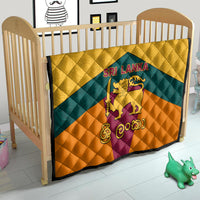 Sri Lanka Independence Day Quilt Golden Lion Sinha Flag Style - Wonder Print Shop