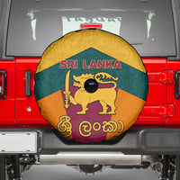 Sri Lanka Independence Day Spare Tire Cover Golden Lion Sinha Flag Style - Wonder Print Shop