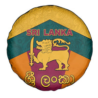 Sri Lanka Independence Day Spare Tire Cover Golden Lion Sinha Flag Style - Wonder Print Shop