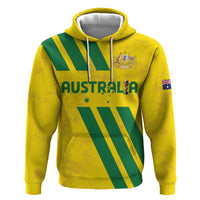 Custom Soccer 2026 Australia Zip Hoodie Socceroos Go Glory