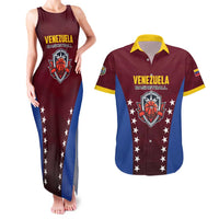 Venezuela Basketball Custom Couples Matching Tank Maxi Dress and Hawaiian Shirt La Vinotinto de las alturas