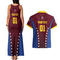 Venezuela Basketball Custom Couples Matching Tank Maxi Dress and Hawaiian Shirt La Vinotinto de las alturas