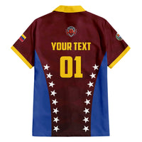 Venezuela Basketball Custom Family Matching Off The Shoulder Long Sleeve Dress and Hawaiian Shirt La Vinotinto de las alturas