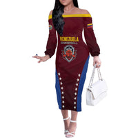 Venezuela Basketball Custom Family Matching Off The Shoulder Long Sleeve Dress and Hawaiian Shirt La Vinotinto de las alturas