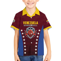 Venezuela Basketball Custom Family Matching Off The Shoulder Long Sleeve Dress and Hawaiian Shirt La Vinotinto de las alturas