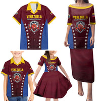 Venezuela Basketball Custom Family Matching Puletasi and Hawaiian Shirt La Vinotinto de las alturas
