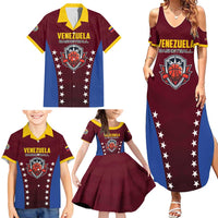 Venezuela Basketball Custom Family Matching Summer Maxi Dress and Hawaiian Shirt La Vinotinto de las alturas