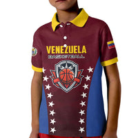 Venezuela Basketball Custom Kid Polo Shirt La Vinotinto de las alturas