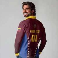 Venezuela Basketball Custom Long Sleeve Polo Shirt La Vinotinto de las alturas