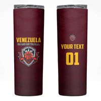 Venezuela Basketball Custom Skinny Tumbler La Vinotinto de las alturas