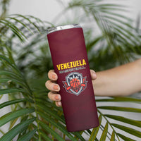 Venezuela Basketball Custom Skinny Tumbler La Vinotinto de las alturas