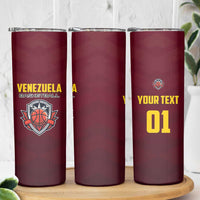 Venezuela Basketball Custom Skinny Tumbler La Vinotinto de las alturas