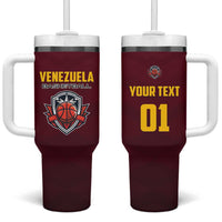 Venezuela Basketball Custom Tumbler With Handle La Vinotinto de las alturas