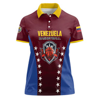 Venezuela Basketball Custom Women Polo Shirt La Vinotinto de las alturas
