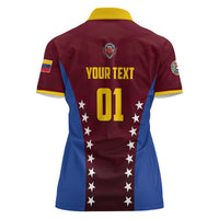 Venezuela Basketball Custom Women Polo Shirt La Vinotinto de las alturas